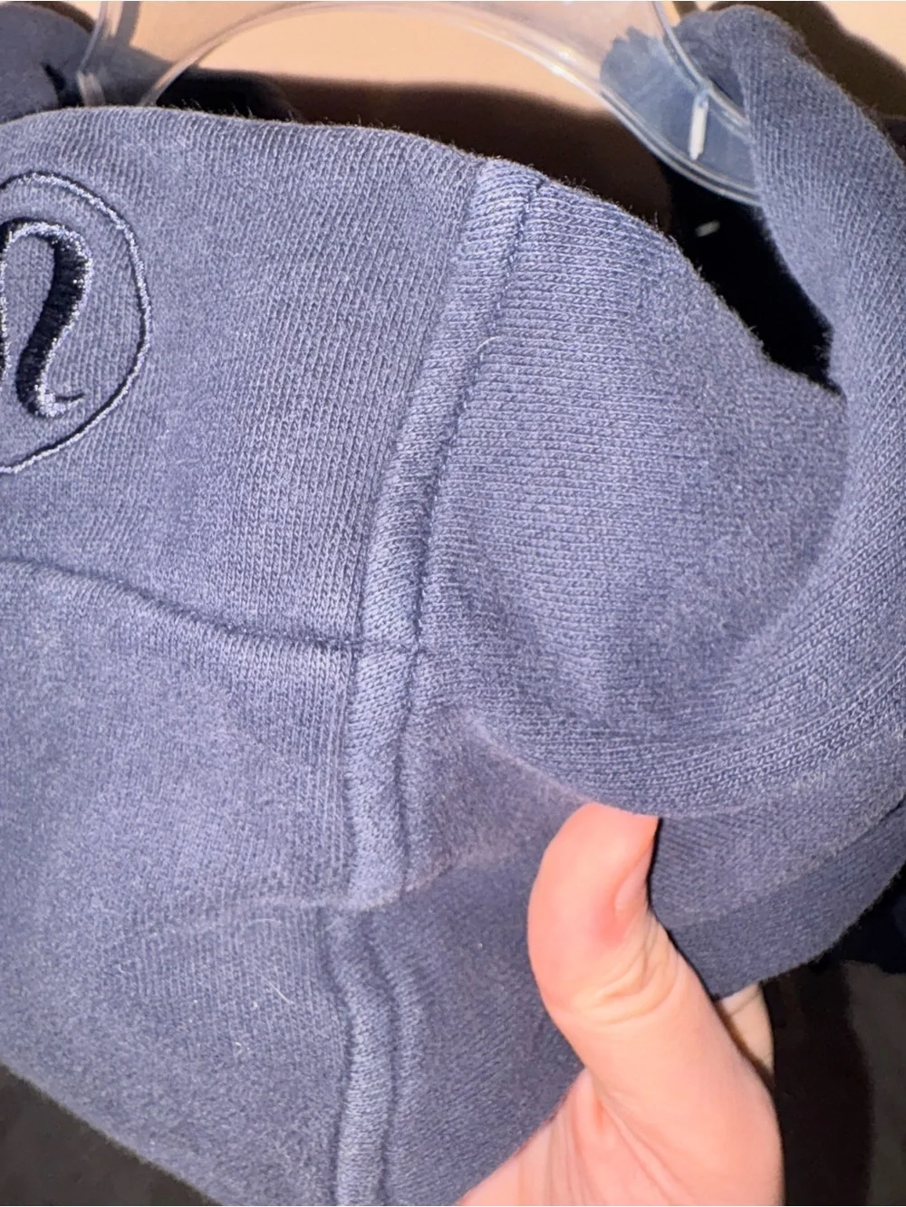 Lululemon Scuba Full-Zip Hoodie in True Navy/Gold
